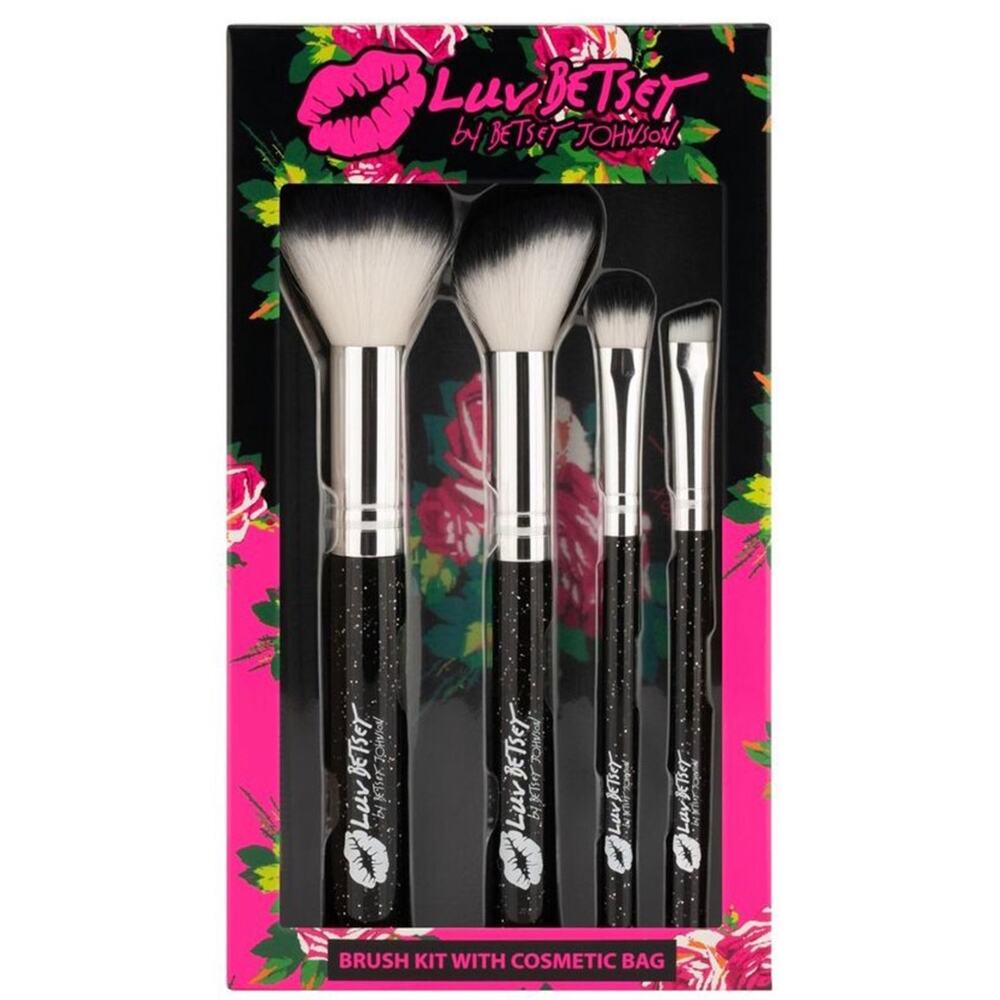 Luv Betsey by Betsey Johnson Brush Kit with Cosmetic Bag